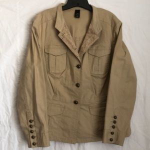 Lane Bryant Tan Jacket